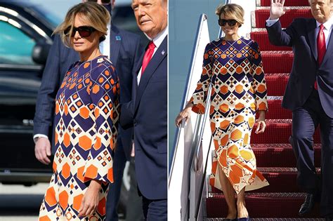 melania trump orange